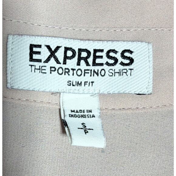 Express Women's Slim Fit Portofino Shirt Blouse | Size S Pink - Picture 6 of 7